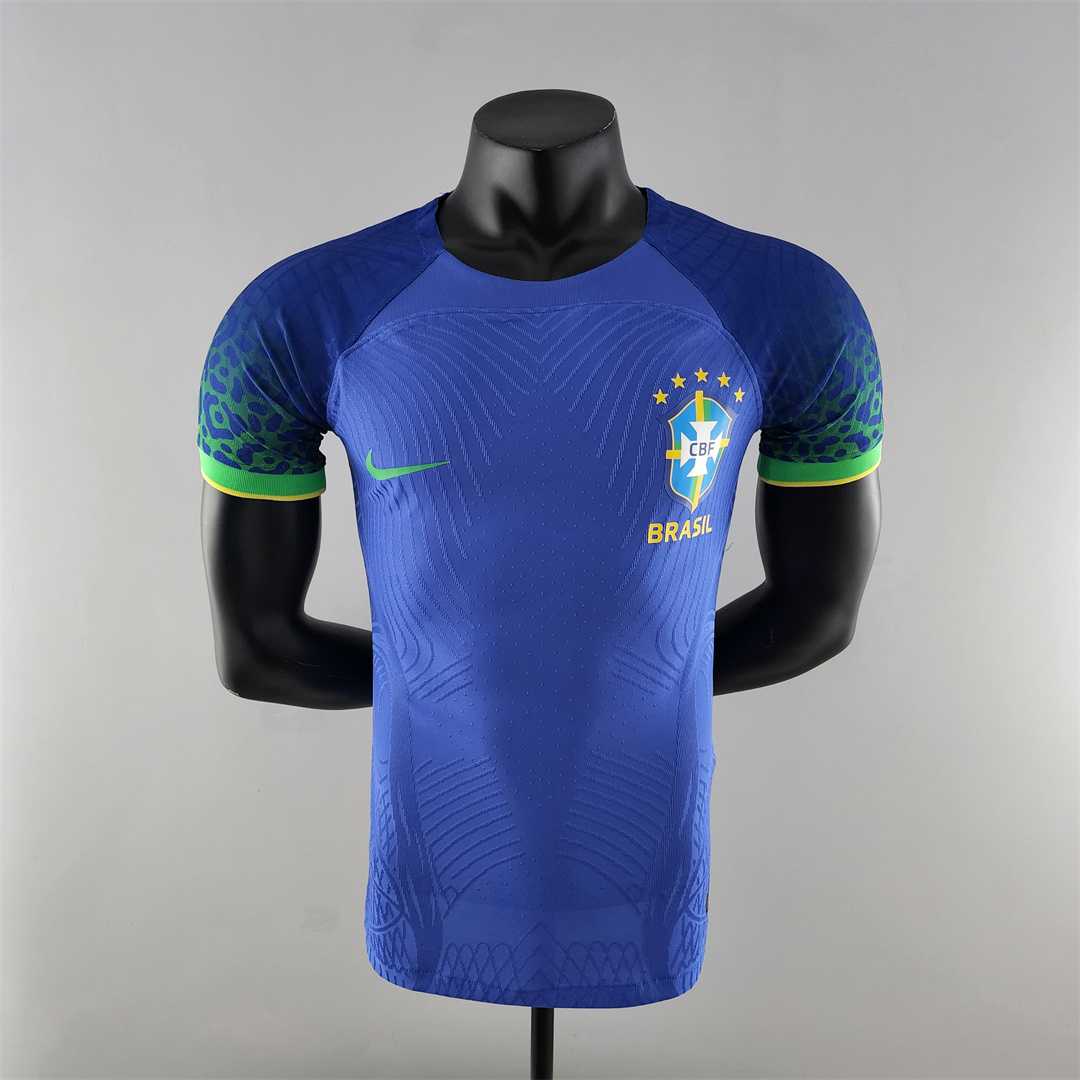 AAA Quality Brazil 2022 World Cup Away Soccer Jersey(Player)